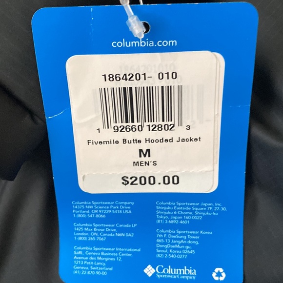 Black Columbia Snow Puffer OmniHeat Jacket - Picture 7 of 7